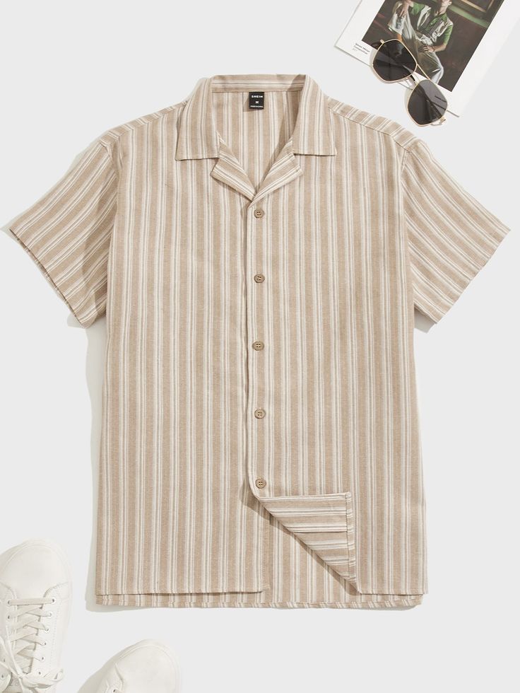 Men Striped Pattern Shirt